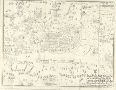 Assedio e presa di Deventer, 1578 da Jan de Lange (II) (signed by artist)