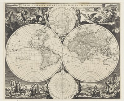 Mappa del mondo da Jan de Visscher