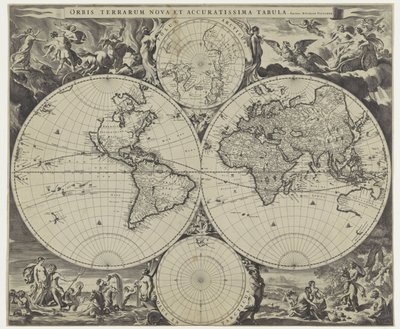 Mappa del mondo da Jan de Visscher