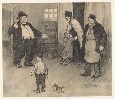 Proprietario sfratta famiglia da Jan de Waardt (signed by artist)
