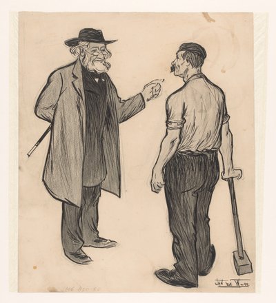 Marxista e Lavoratore da Jan de Waardt (signed by artist)
