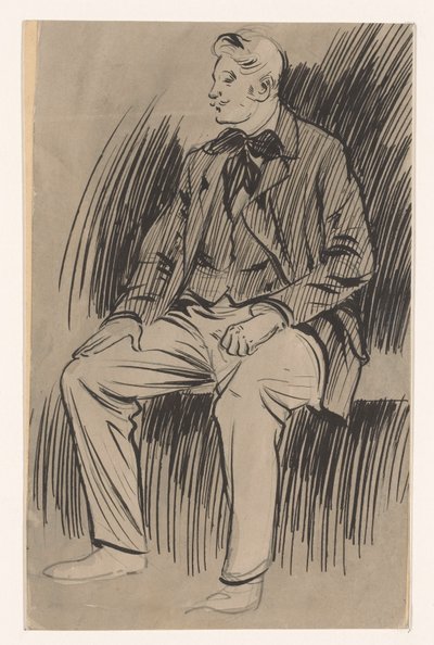 Uomo seduto da Jan de Waardt
