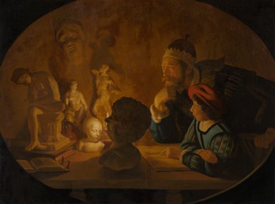 La lezione di disegno, 1634 da Jan ter Borch or Terborch