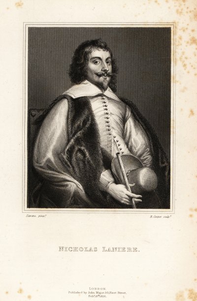 Ritratto di Nicholas Laniere, compositore inglese da Jan the Elder (after) Lievens