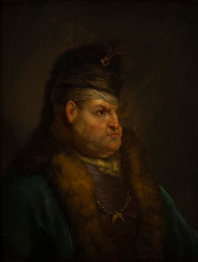 Ritratto di un uomo con turbante da Jan the Elder (circle of) Lievens