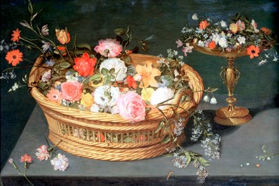 Un cesto di fiori, c1590-1625 da Jan the Elder Brueghel