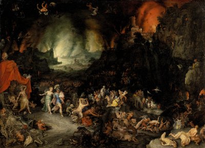 Enea negli Inferi da Jan the Elder Brueghel