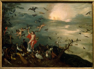 Aria. Allegoria degli elementi naturali. Dipinto di Jan Brueghel I, detto De Velours da Jan the Elder Brueghel