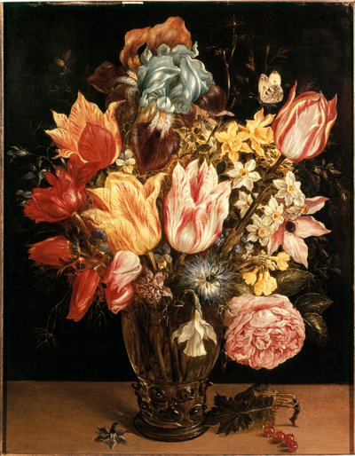 Bouquet di tulipani. Dipinto di Jan Bruegel (o Breugel o Brueghel o Breughel) il Vecchio, noto come Bruegel di Velluto (1568-1625). XVII secolo. Collezione privata da Jan the Elder Brueghel