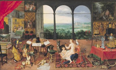 Udito, 1617 da Jan the Elder Brueghel