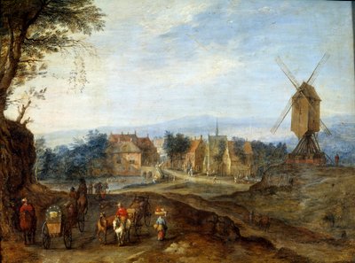 Paesaggio con mulino a vento da Jan the Elder Brueghel