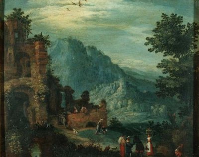 Paesaggio con rovine classiche da Jan the Elder Brueghel