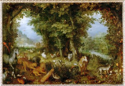 Le Paradis terrestre - Il paradiso terrestre ... da Jan the Elder Brueghel