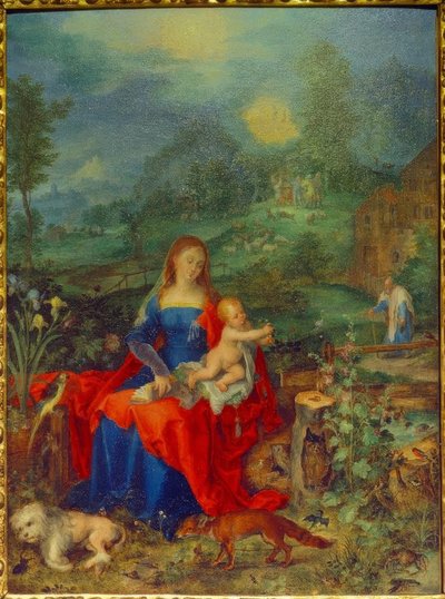 Maria con molti animali da Jan the Elder Brueghel
