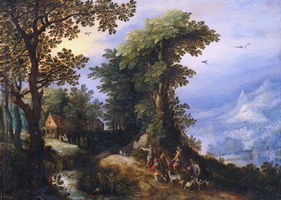 Ritorno dalla caccia da Jan the Elder Brueghel