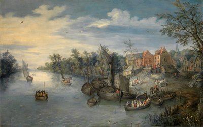 Paesaggio fluviale da Jan the Elder Brueghel