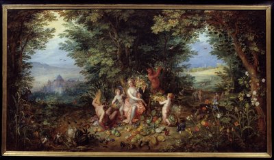 I quattro elementi: La Terra da Jan the Elder Brueghel
