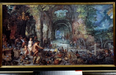 I quattro elementi: "Fuoco" da Jan the Elder Brueghel