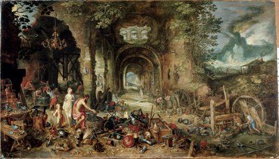 I quattro elementi: allegoria del fuoco da Jan the Elder Brueghel