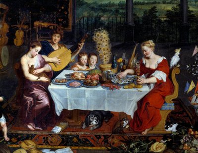 Il gusto (dettaglio) da Jan the Elder Brueghel