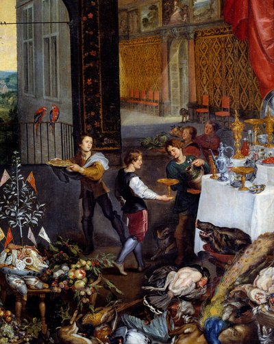 Il gusto (dettaglio) da Jan the Elder Brueghel