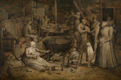Visita ai contadini da Jan the Elder Brueghel