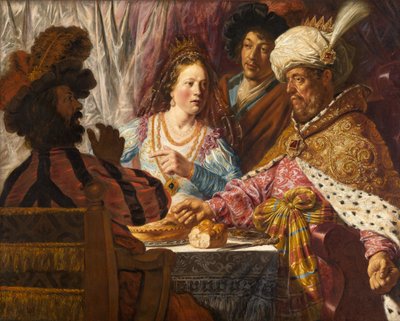 La festa di Ester da Jan the Elder Lievens