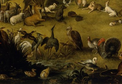 Gruppo di animali (dettaglio di Orfeo) da Jan the Elder circle of Brueghel