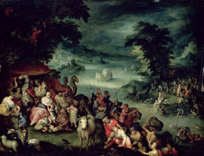 Il grande diluvio da Jan the Elder copy Brueghel