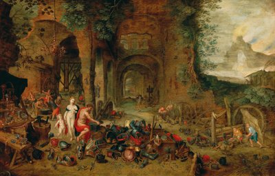 Venere nella fucina di Vulcano da Jan the Younger (workshop) Brueghel