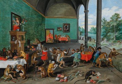 Allegoria della mania dei tulipani, metà del XVII secolo da Jan the Younger Brueghel