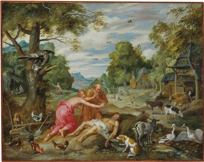 La Morte di Abele, dalla Storia di Adamo ed Eva da Jan Brueghel the Younger