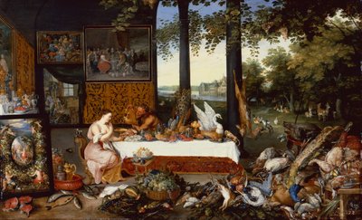 I cinque sensi, gusto da Jan the Younger Brueghel