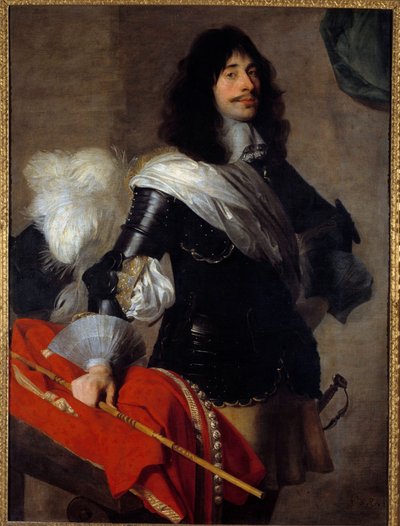 Ritratto del nipote di Pierre Corneille in uniforme da capitano dei cavalli leggeri da Jan van Ryn