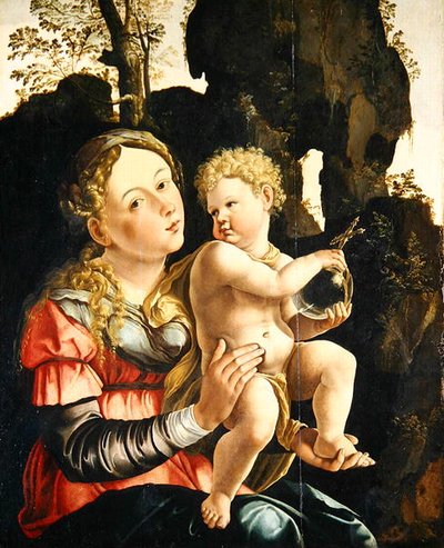 Madonna col Bambino da Jan van (studio of) Scorel