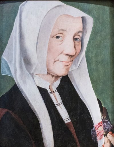Ritratto di una vecchia, conosciuta come la moglie di Lutero da Jan van (studio of) Scorel