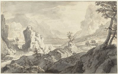 Paesaggio montano immaginario da Jan van Aken