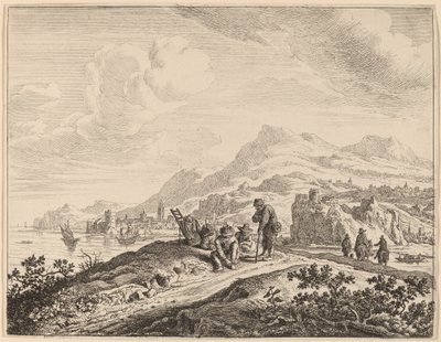 Veduta del Fiume Reno da Jan van Aken after Herman Saftleven