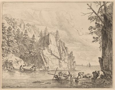 Vista del fiume Reno da Jan van Aken after Herman Saftleven