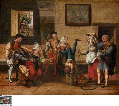 Scena di pub da Jan van Amstel