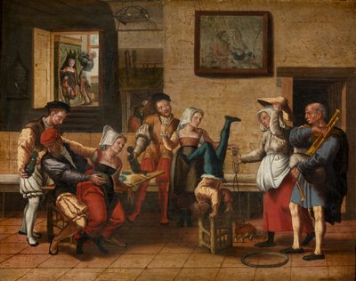 Scena di pub da Jan van Amstel
