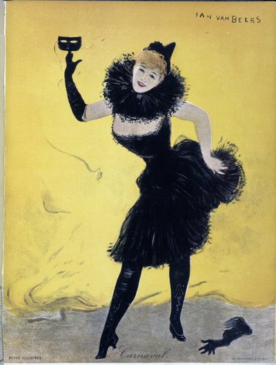 Carnevale, copertina di Revue illustrée, di Jan Vanbeers, sd. XIX secolo da Jan van Beers