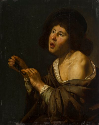 Ritratto di un ragazzo con uno strumento da Jan van Bijlert or Bylert