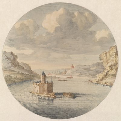 Veduta del castello Pfalzgrafenstein vicino a Kaub da Jan van Call (I)