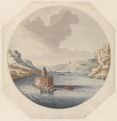 Veduta del castello Pfalzgrafenstein vicino a Kaub da Jan van Call (I)
