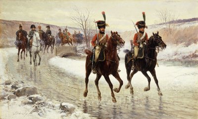 Napoleone e la sua scorta da Jan van Chelminski