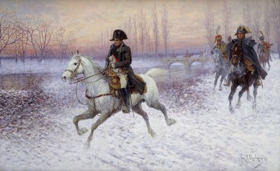 Napoleone alla testa di una truppa di cavalleria da Jan van Chelminski