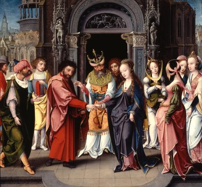 Il matrimonio della Vergine da Jan van Dornicke