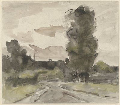 Paesaggio con strada da Jan van Essen