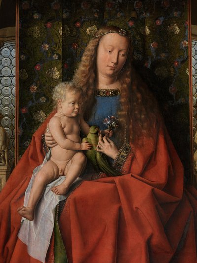 (dettaglio) della Vergine e il Bambino con il Canonico Joris van der Paele da Jan van Eyck